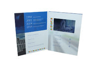フル カラーの印刷のビデオ パンフレット カード90 *スクリーンが付いている50 Mmの挿入物のデジタル モジュール