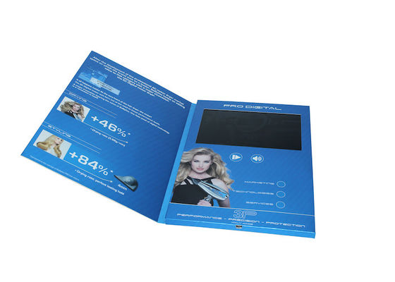 TFT スクリーン/USB の港、ビデオ名刺が付いている印刷物のパンフレットの 4 色刷ビデオ