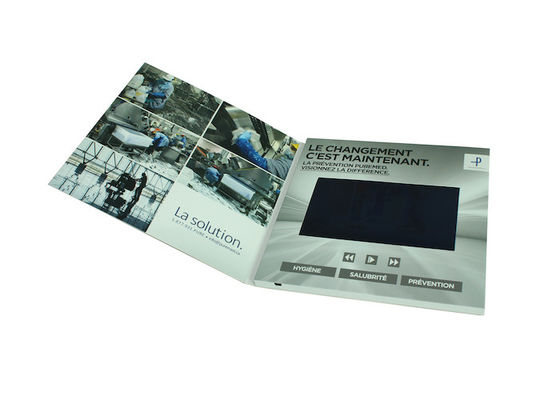 高リゾリューション LCD のビデオ パンフレット、2.4"/4.3"/5"/7"ビデオ名刺