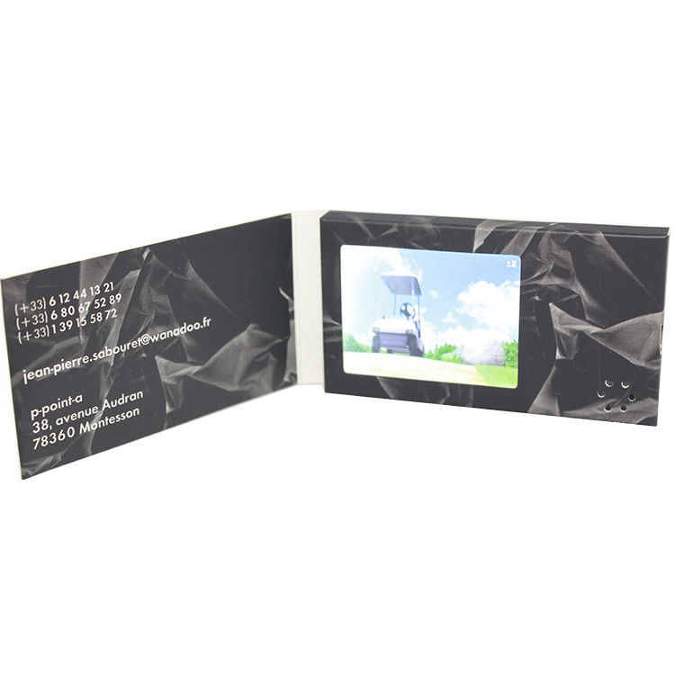印刷されたペーパーが付いている耐久4.3inch 6インチLCDのビデオ パンフレット カード