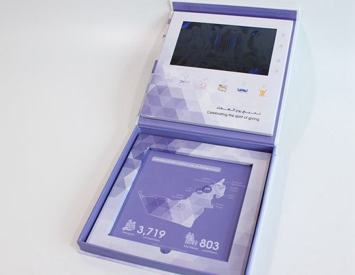 8GB Video Brochure Card CMYK Full Color Printing With 2000mAh Battery