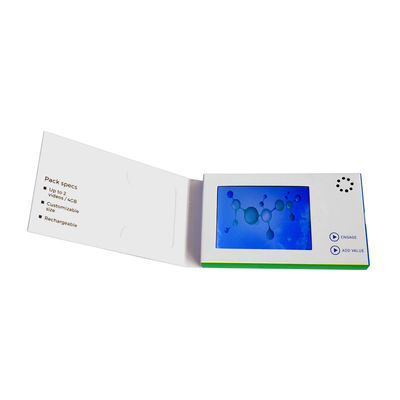 USBポートLCDのビデオ名刺128MB-8GBの記憶CMYK/無光沢のラミネーションの印刷