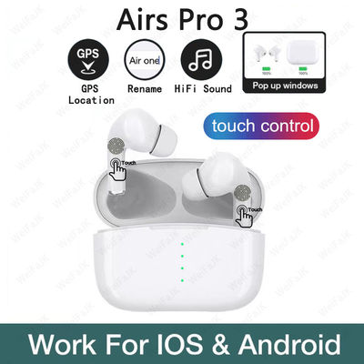 GPSはTWS IPX6 BluetoothのAirpodesプロ3のための無線イヤホーンと名前を変更する